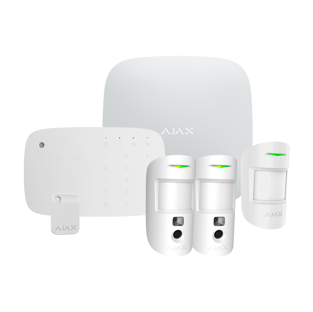 Kit de alarma profesional - AJ-HUB2KIT4G-MP-PRO-KPD-W