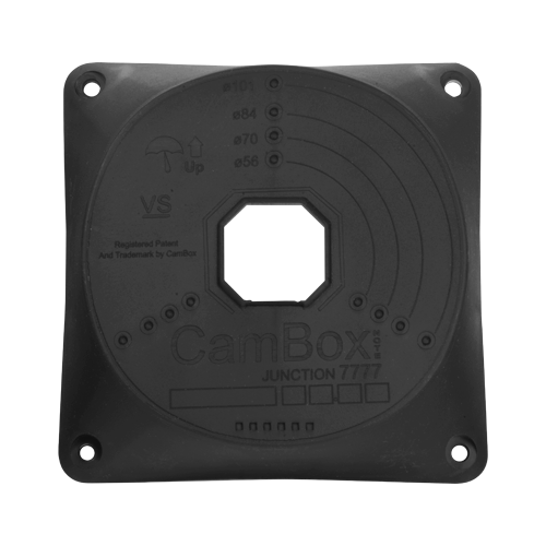 Junction box for dome cameras - CBOX-NX7-7777-B