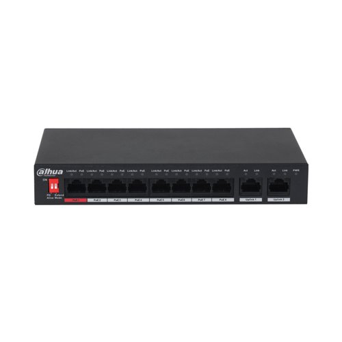 DH-PFS3010-8ET-96-V2 - 8-port Fast Ethernet PoE + 2-port G…