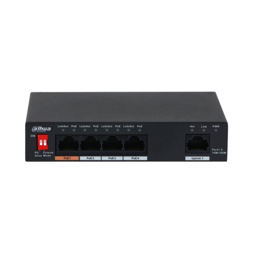 DH-PFS3005-4ET-60-V2 - 4-port Fast Ethernet PoE + 1-port R…