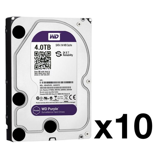 HDD-4TB-PACK10 - Pack of 10 Western Digital® Purple…