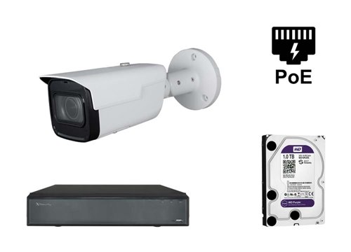 4K Starlight IP Camera - KIT1-XS-IPCV830SAW-8-EPOE