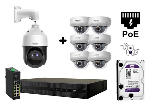 4 MP Motorised IP Camera - KIT7-HWP-N4425IH-DE