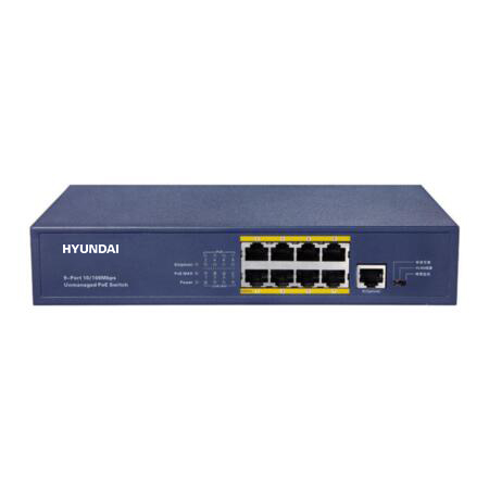 HYU-263 - 8 port Switch PoE 10/100M Unmanagea…