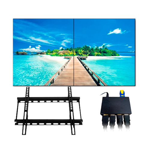Complete Videowall Kit - KIT-VIDEOWALL55-2X2-WALL