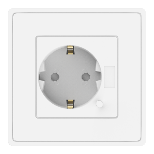 Smart recessed socket - NVS-WALLSOCKETF-W