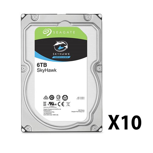 SEV-0003908A - Pack of 10 Seagate® hard drives. 6T…