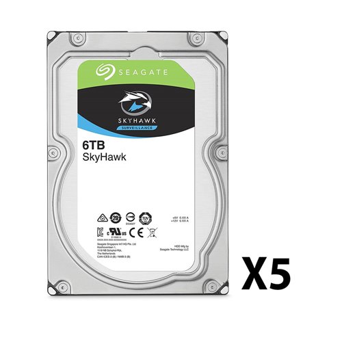 SEV-0003908P - Pack of 5 Seagate® hard drives. 6TB…