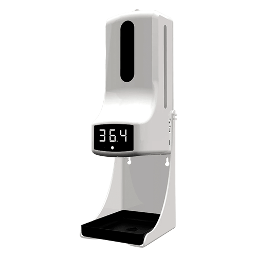 Sanitary gel dispenser with temperature measurement - TEMP-DISPENSER