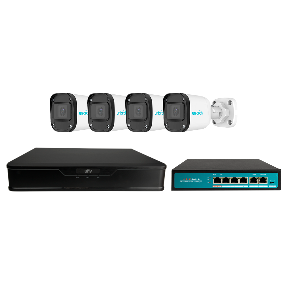 Kit de Videovigilancia Uniview - UV-KIT101-B84XPOE
