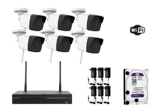 2 MP WiFi IP Camera - KIT6-HWI-B120-D/W