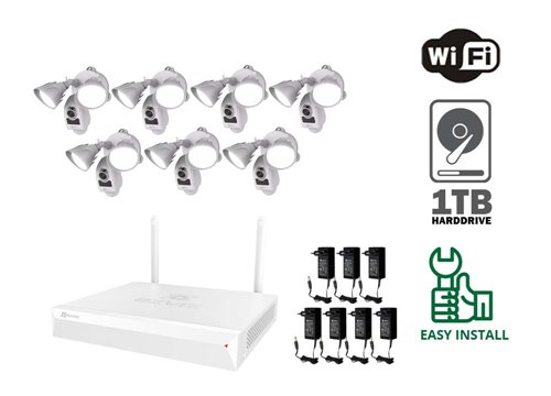 EZVIZ WiFi Floodlight Camera - KIT7-EZ-CS-LC1-A0-1B2WPFRL
