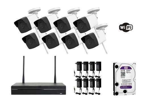 2 MP WiFi IP Camera - KIT8-HWI-B120-D/W