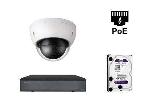 4 Megapixel IP Camera - KIT1-XS-IPDM843W-4