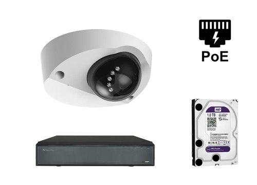 IP Starlight 2 Megapixel camera - KIT1-XS-IPDM909SAW-2