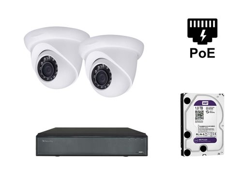5 MP X-Security IP Camera - KIT2-XS-IPDM741WH-5