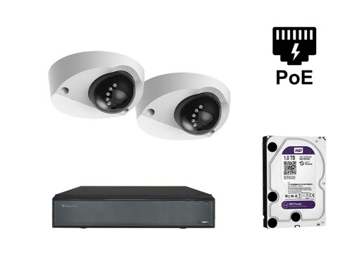 IP Starlight 2 Megapixel camera - KIT2-XS-IPDM909SAW-2