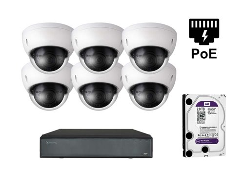 4 Megapixel IP Camera - KIT6-XS-IPDM843W-4