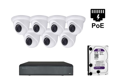 5 MP X-Security IP Camera - KIT7-XS-IPDM741WH-5