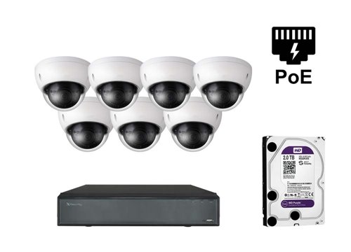 X-Security IP Dome Camera - KIT7-XS-IPDM843WH-5